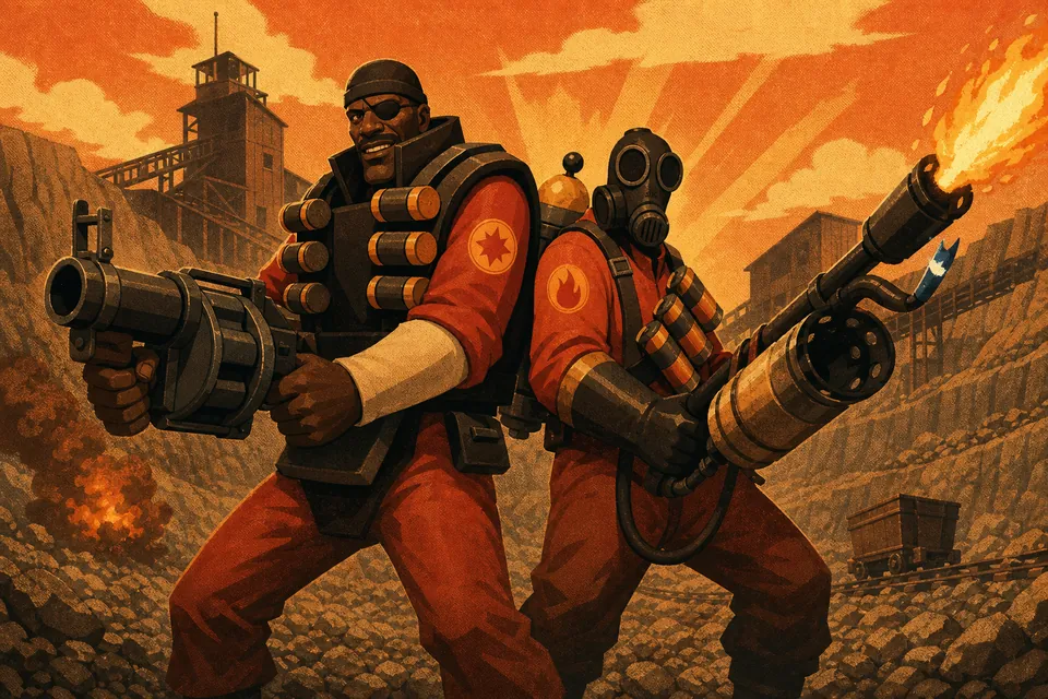 Подрывник и Пиро из Open Fortress